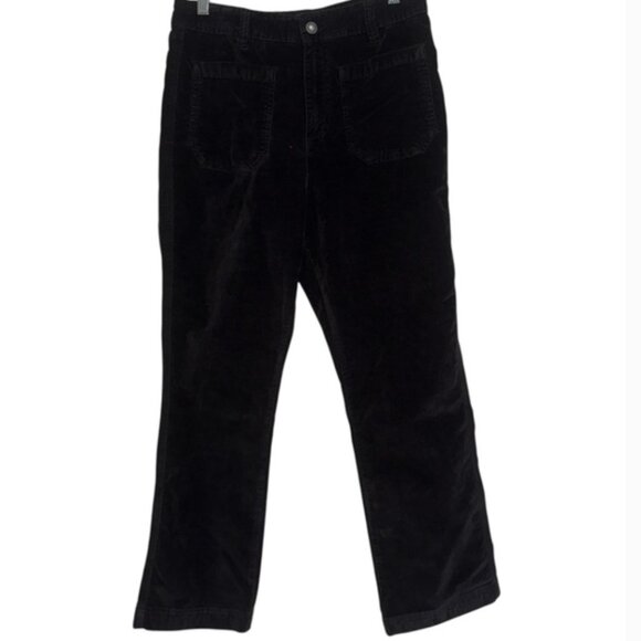 NWOT Free People High Time Velvet Kick Flare Pants in Black size 6 - Picture 5 of 8